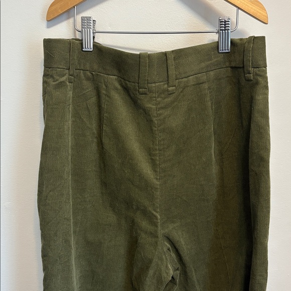 COS Olive Green Corduroy Barrel Leg Pants - Picture 4 of 6